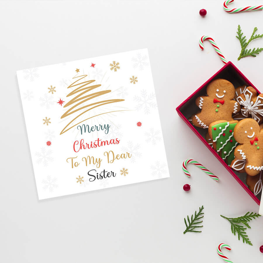sister christmas card uk