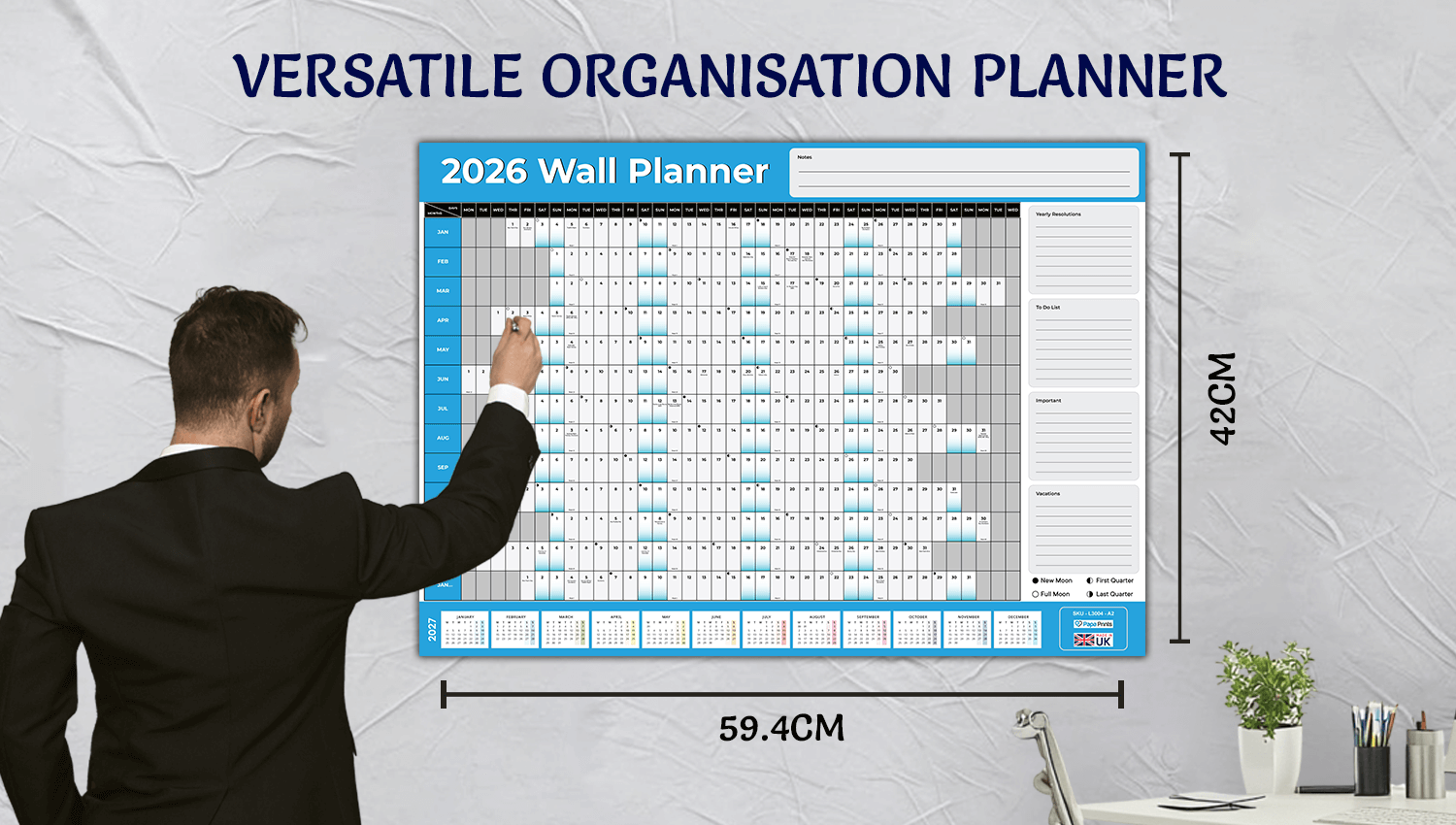 Ideal Wall Planner for Home, Office, or Study