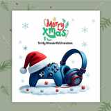 custom christmas card for grandson