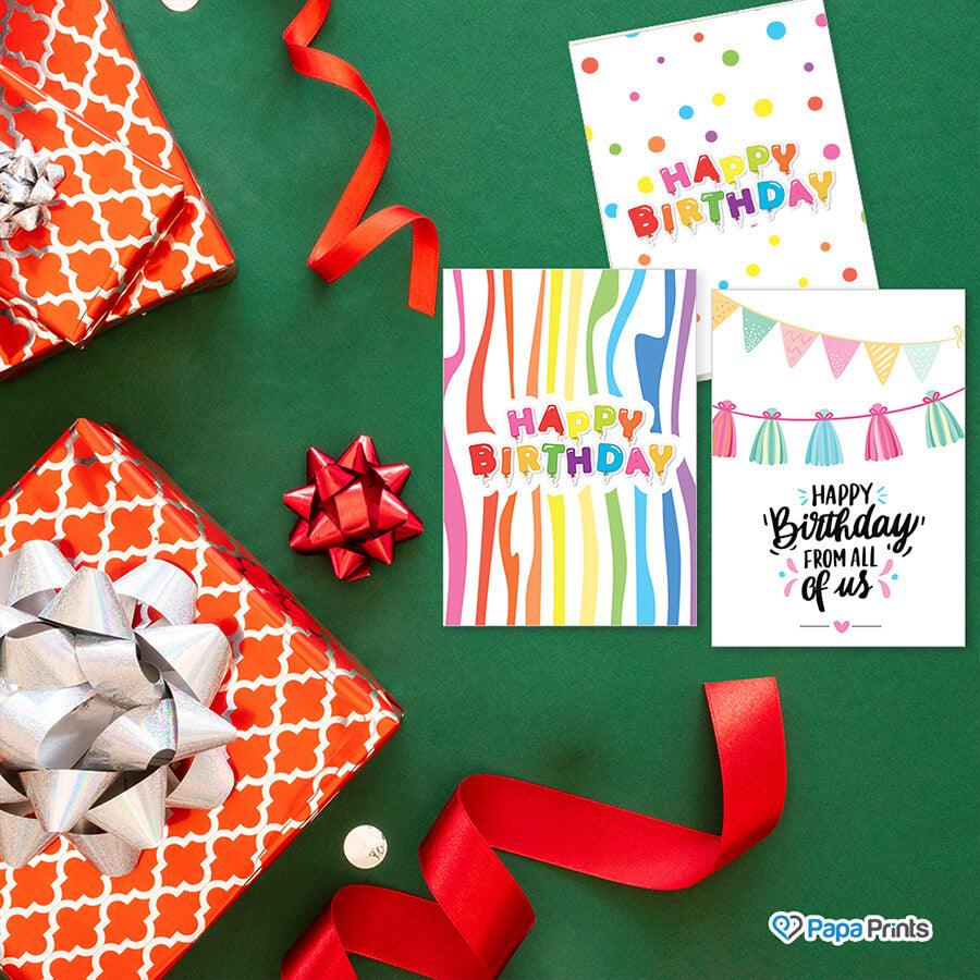 Quiplip Birthday Radiant Card – 6er-Pack Grußkarten, Auf Recycling-Papier Gedruckt