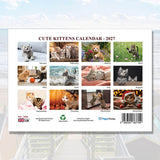 2027 A3 Calendar Featuring Adorable Kittens