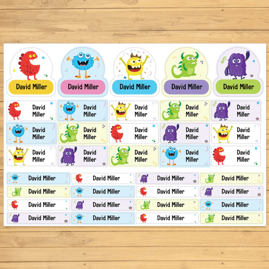 Versatile name labels for everyday clothes