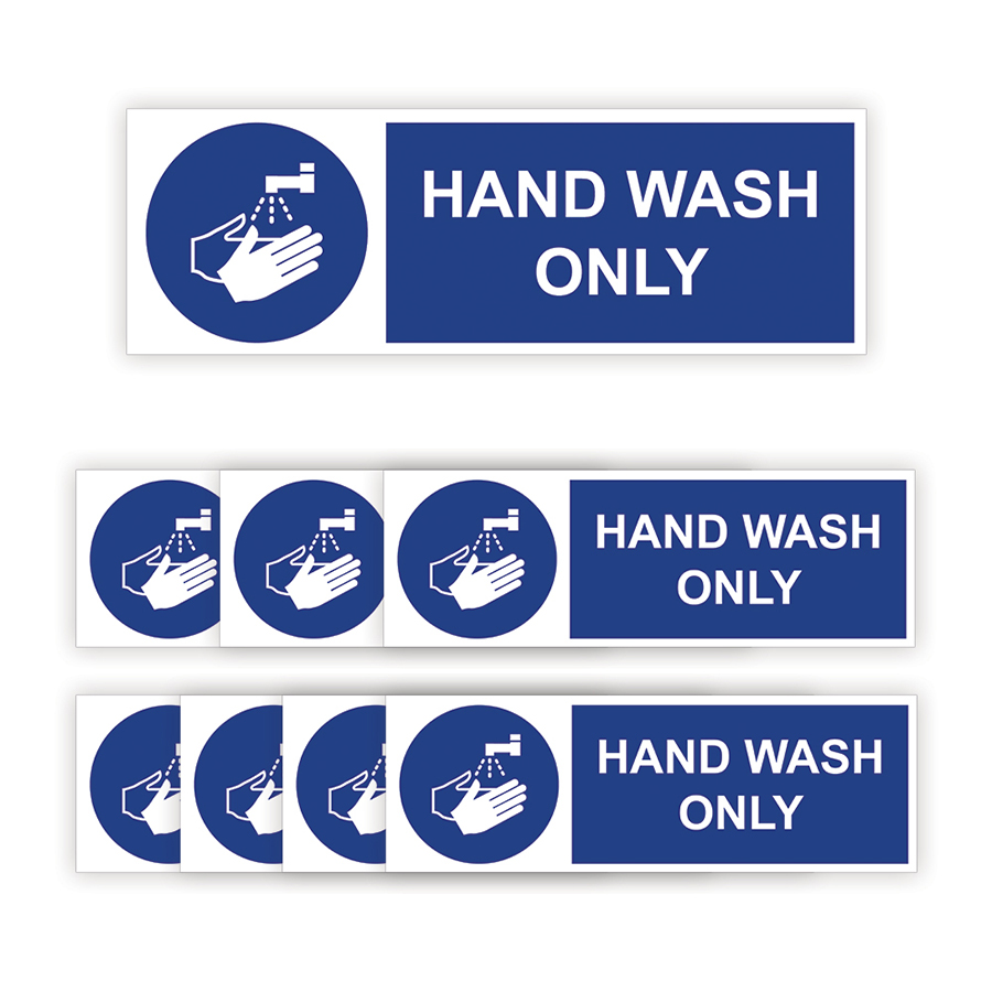 wash hands sign