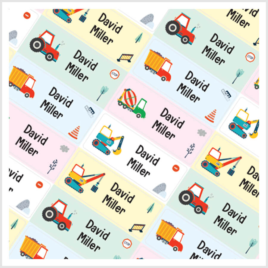 Stick-On Labels for Clothes, Shoes & Water Bottles