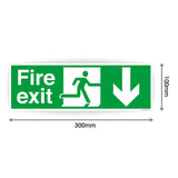 Fire Exit Directional Arrow Sign Stickers