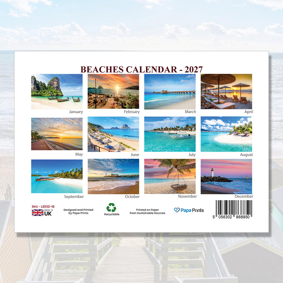 BEACHES CALENDAR - 2027