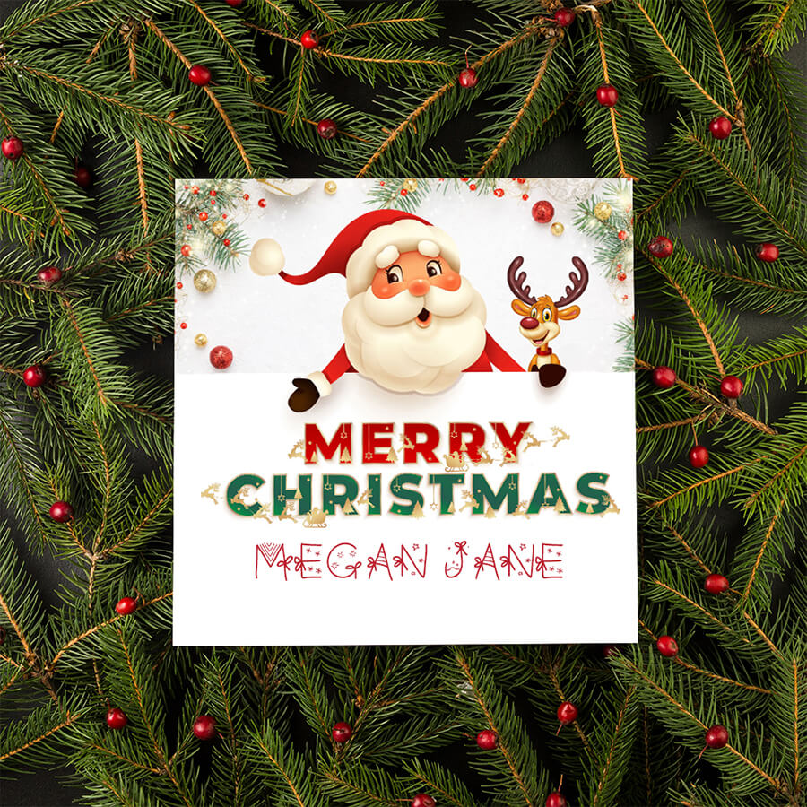 santa christmas card