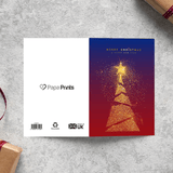 Blue & Red Tree, Reindeer & Bell Christmas Cards Multipack