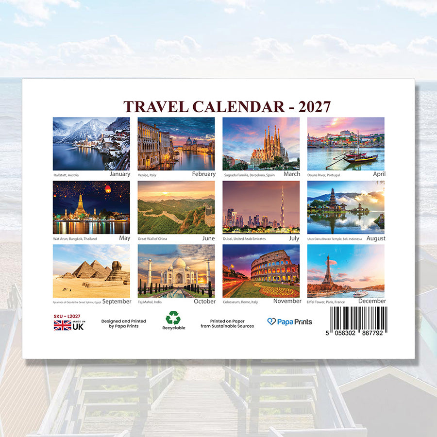 Travel Calendar 2027