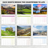 A3 to A4 2026 Calendar with British Landscapes