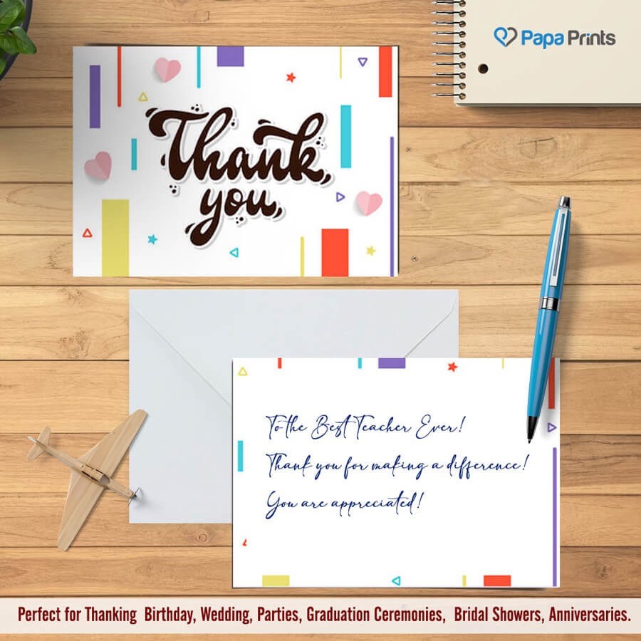 Elegant Thank You Postcards