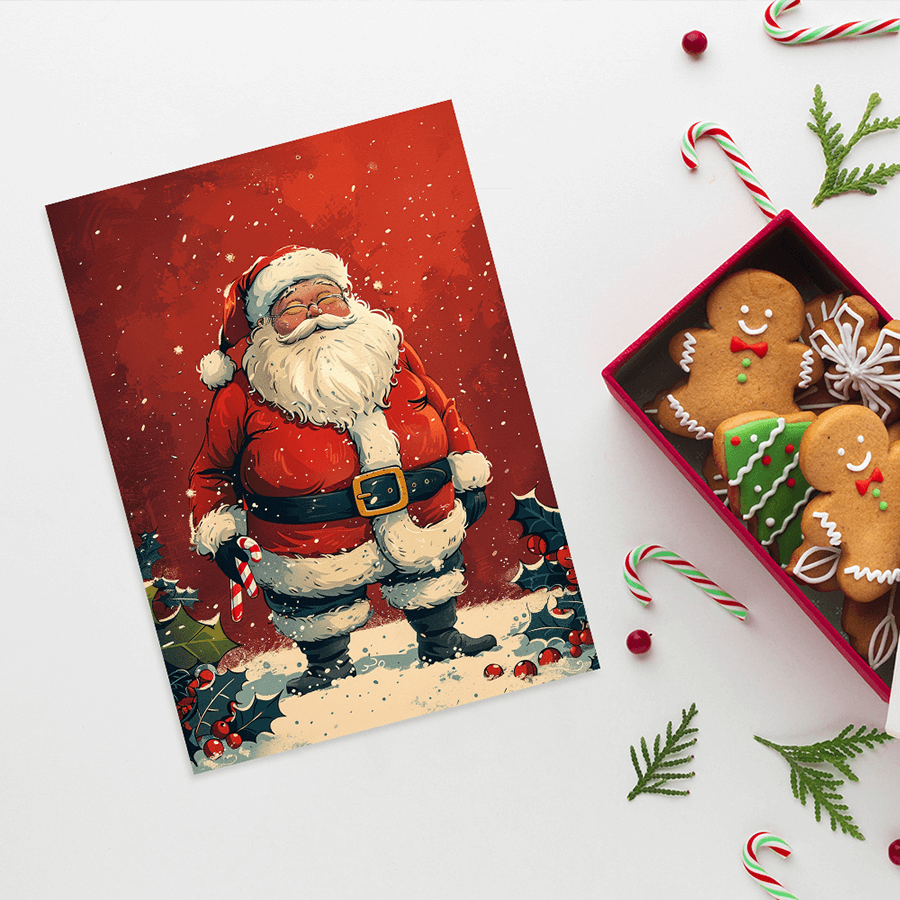 Old-fashioned Christmas cards