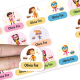Waterproof Name Stickers