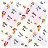 Durable clothing labels for school