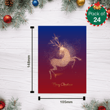 FSC-Certified Happy Christmas Cards with Matching Envelopes