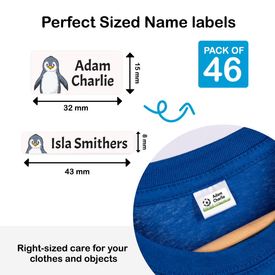 Stick On Clothing Label – Designer Standard