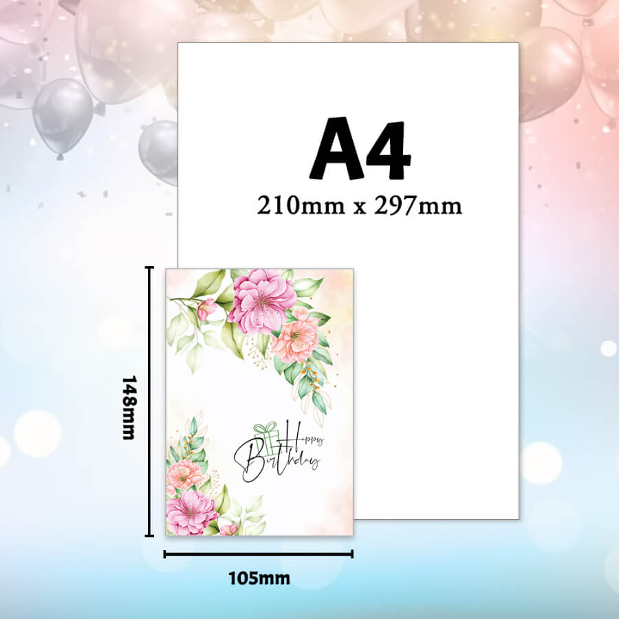 Blossoming Wishes Elegant Floral Birthday Greeting Cards Collection