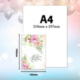 Blossoming Wishes Elegant Floral Birthday Greeting Cards Collection
