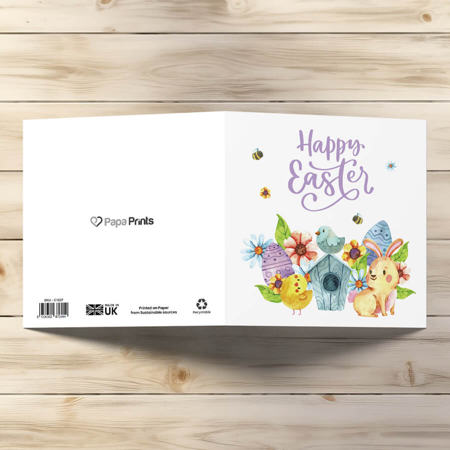 cute easter cards uk bunny chick