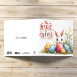 cute easter cards for kids bunny design