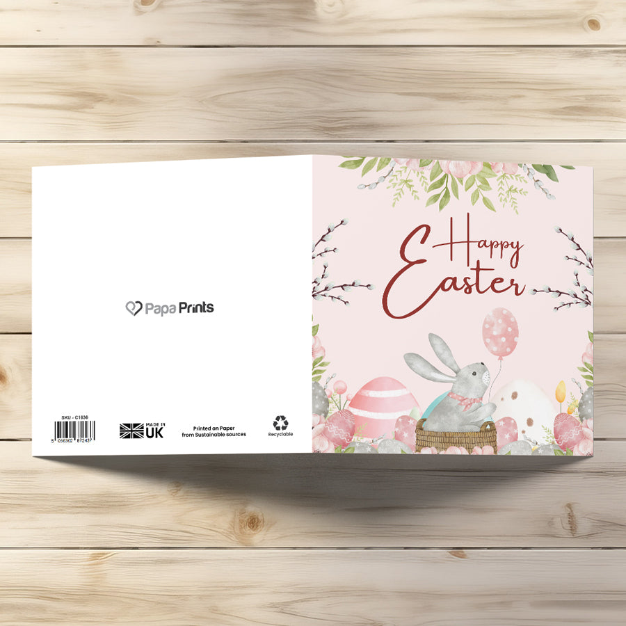 easter greeting card blank inside