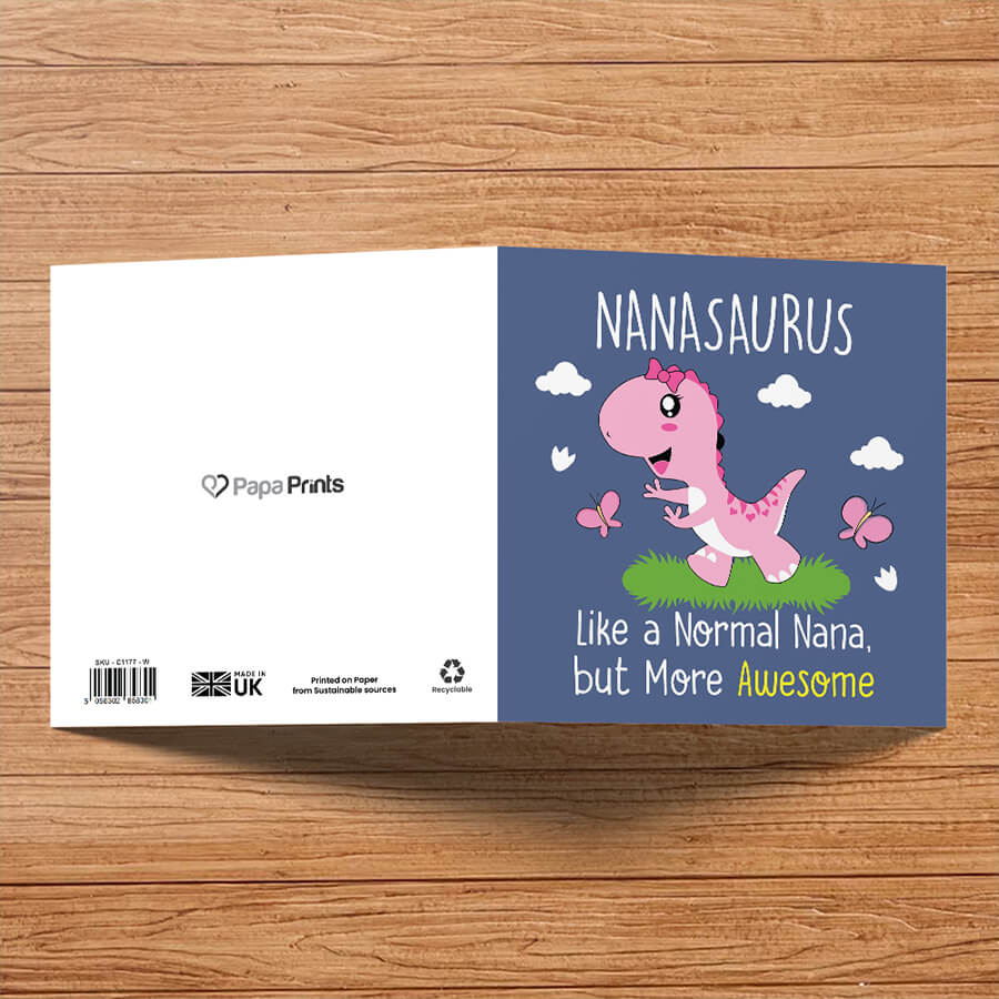 Cute Dinosaur Cards for Family