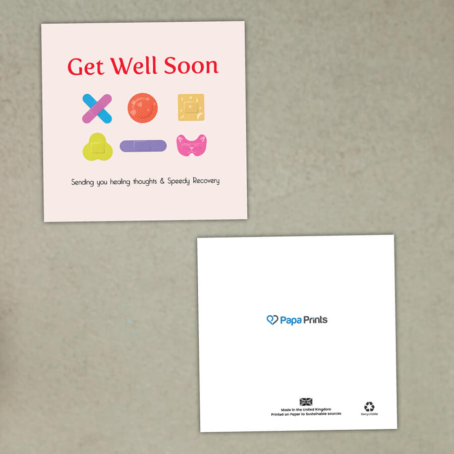 Healing Hues Get Well Soon Band-Aid Greeting Card