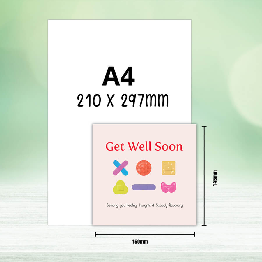 Healing Hues Get Well Soon Band-Aid Greeting Card