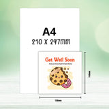 Sweet Wishes for a Speedy Recovery - Get Well Soon Cookies & Donut Greeting Card
