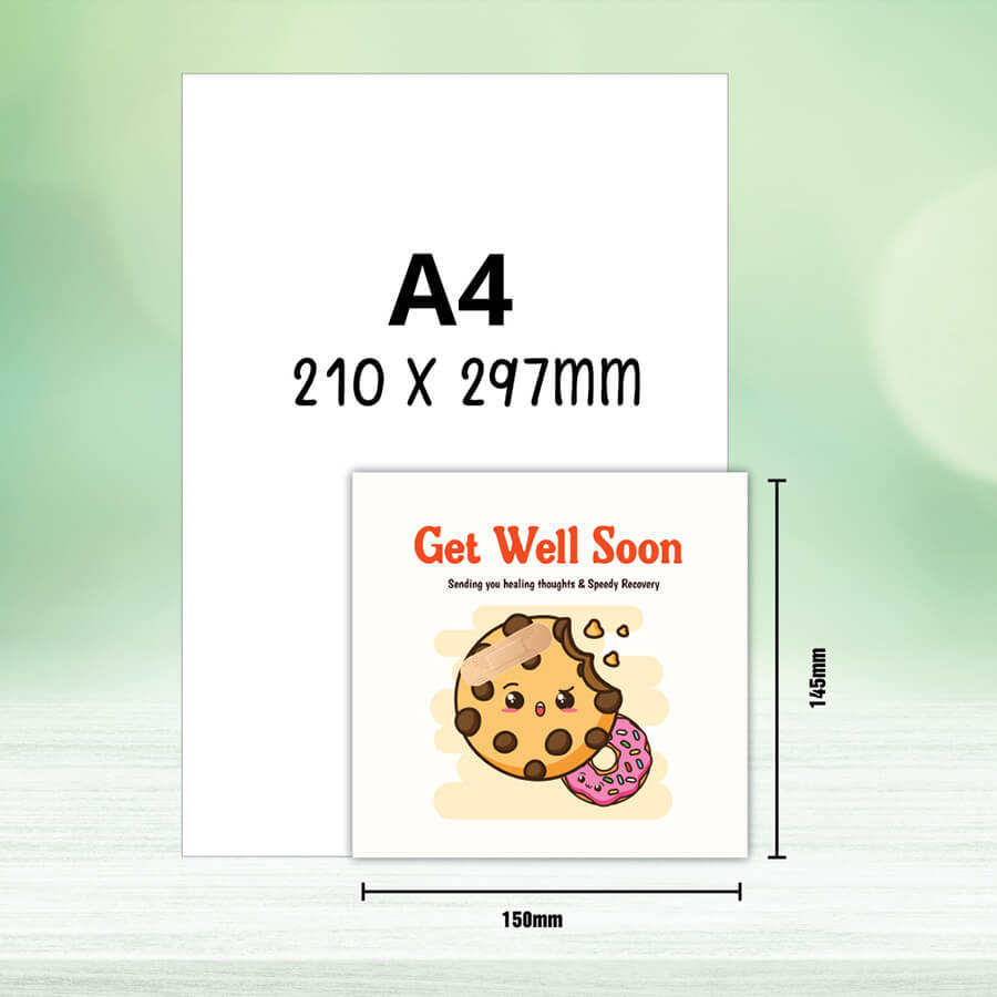 Sweet Wishes for a Speedy Recovery - Get Well Soon Cookies & Donut Greeting Card