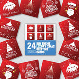 red theme christmas cards
