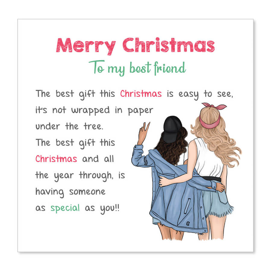 Special friend Christmas card