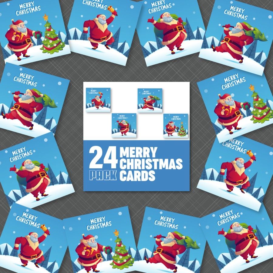 Classic Merry Christmas cards