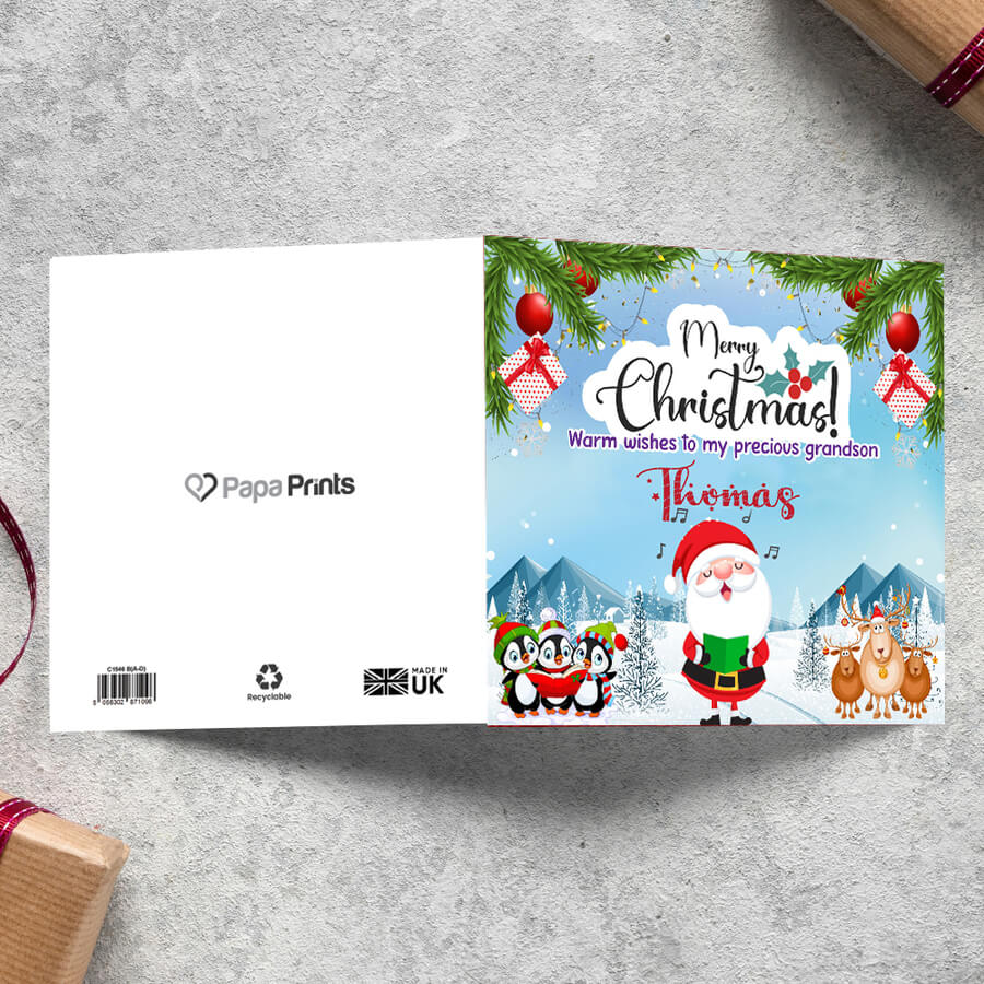 grandchildren xmas cards
