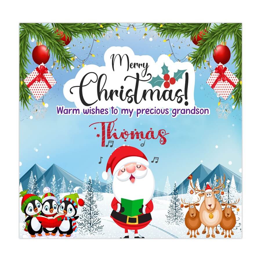 personalised xmas card