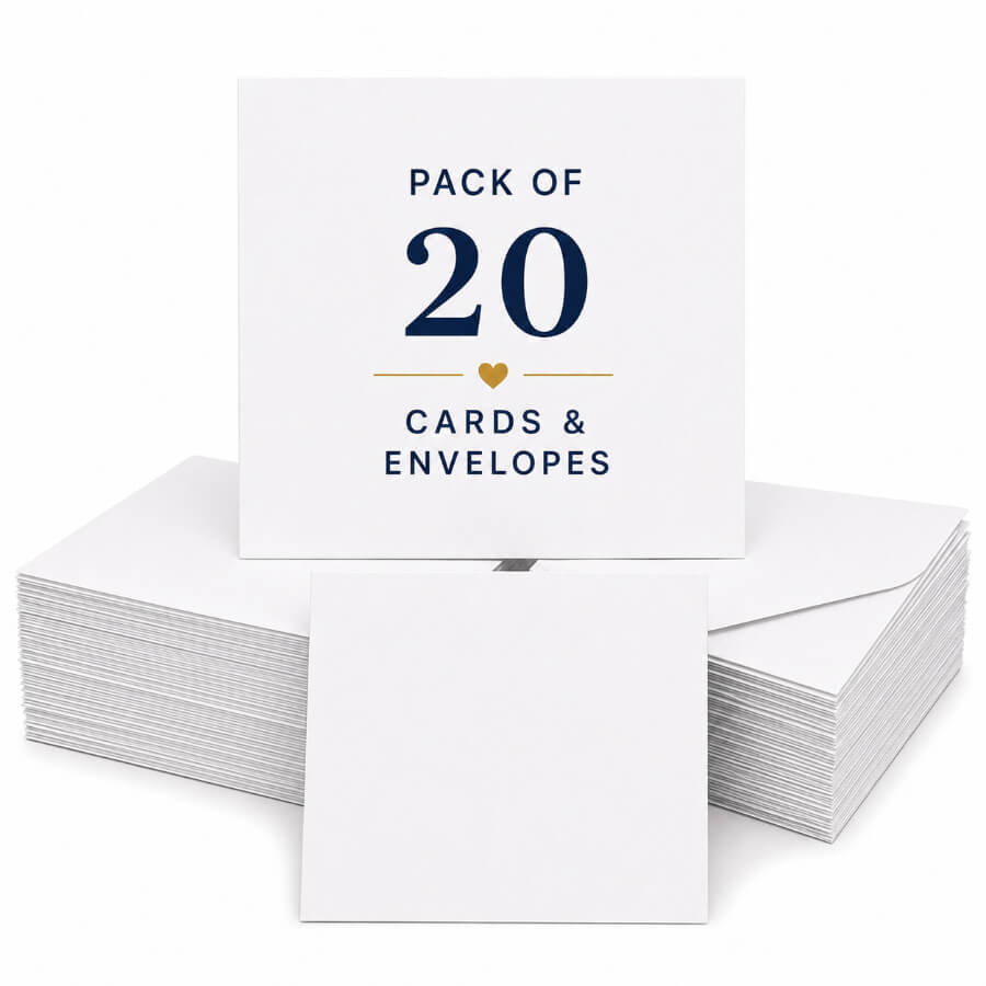 Blank Cards and Envelopes Pack of 20