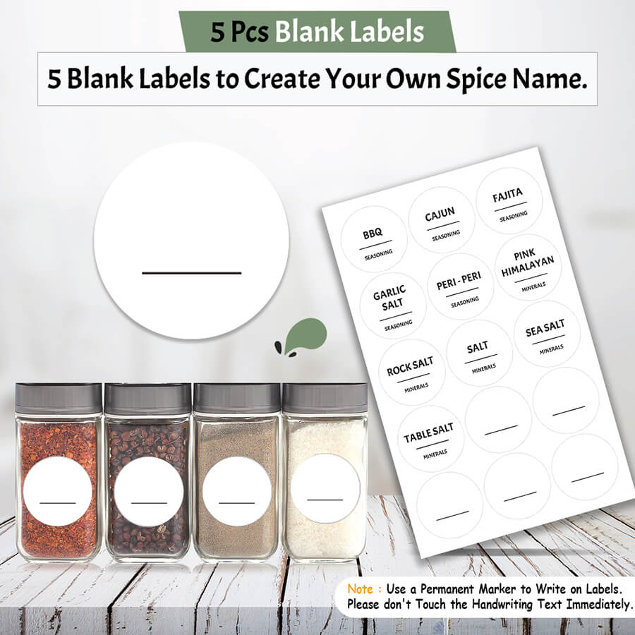 Minimalist Spice Jar Labels