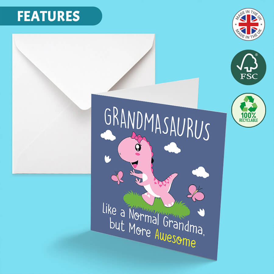 Cute Dinosaur Cards for Family