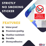 Strictly No Smoking On These Premises Sign Stickers