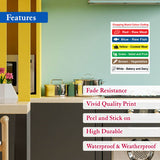 Chopping Board Colour Code Sign Sticker