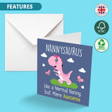 Cute Dinosaur Cards for Family