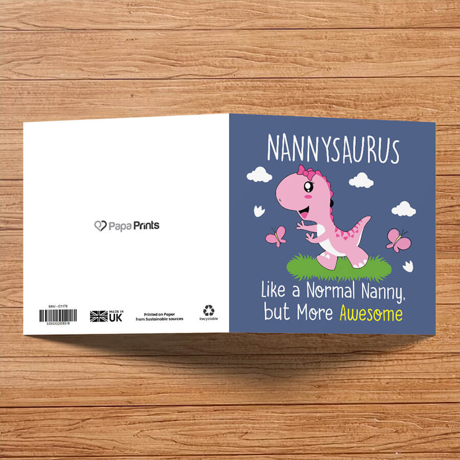 Cute Dinosaur Cards for Family