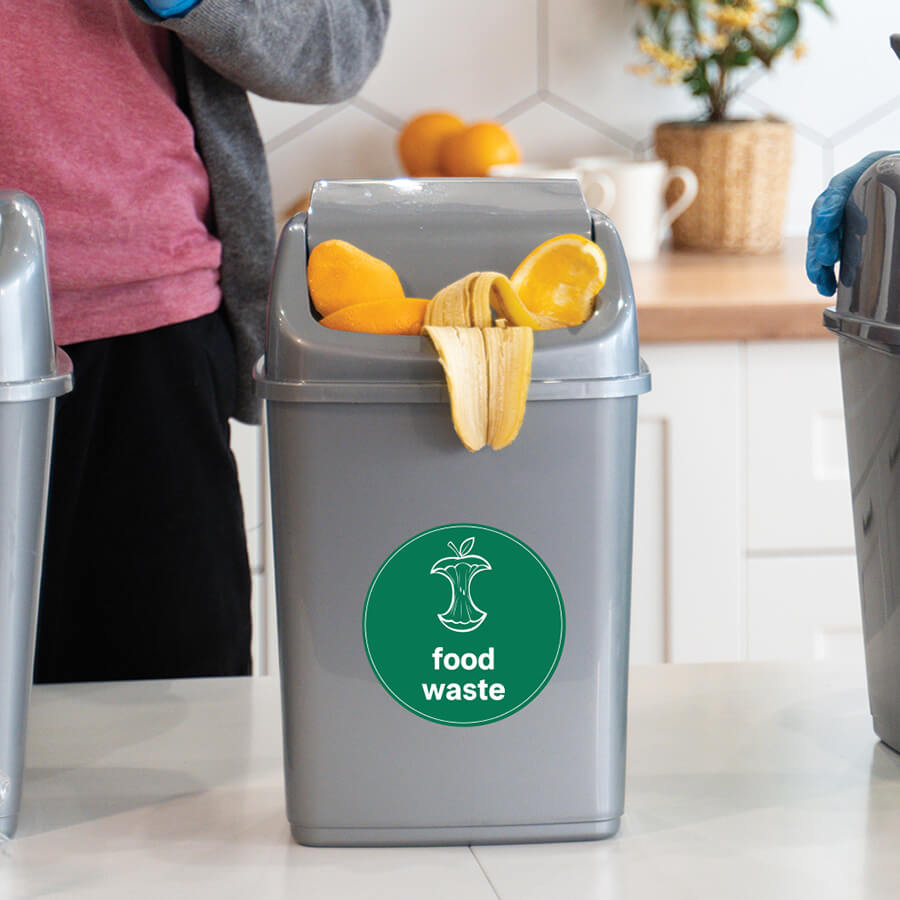 bin stickers recycling and general waste