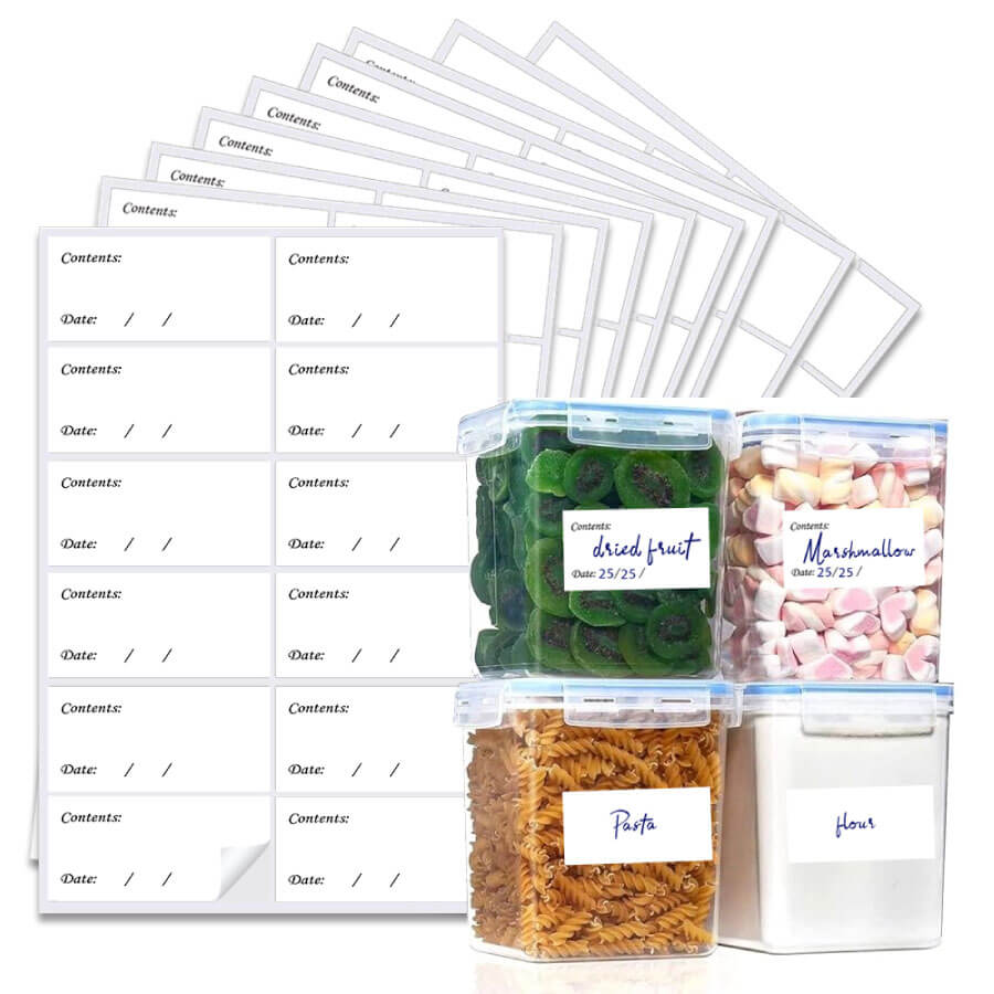Freezer Bread Label 108 Freezer Labels for Frozen Food - Easy Peel Off | No Residue ...
