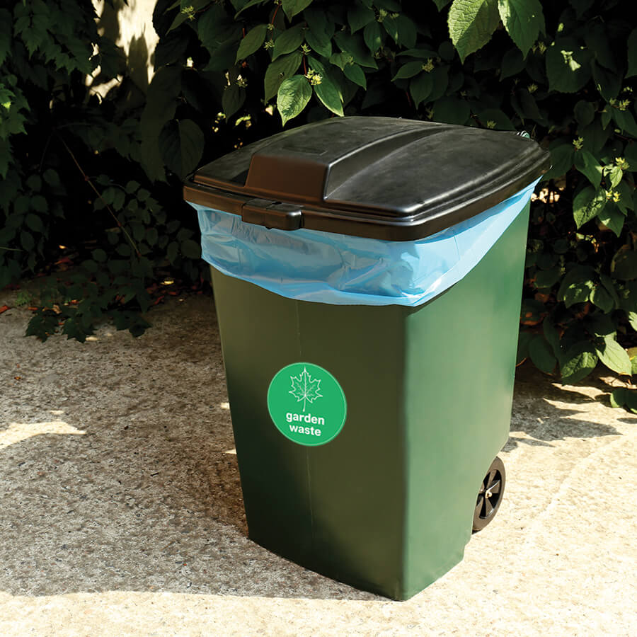 bin labels waste and recycle