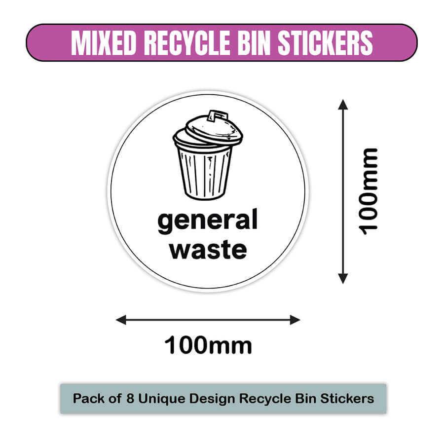 recycling labels for bins