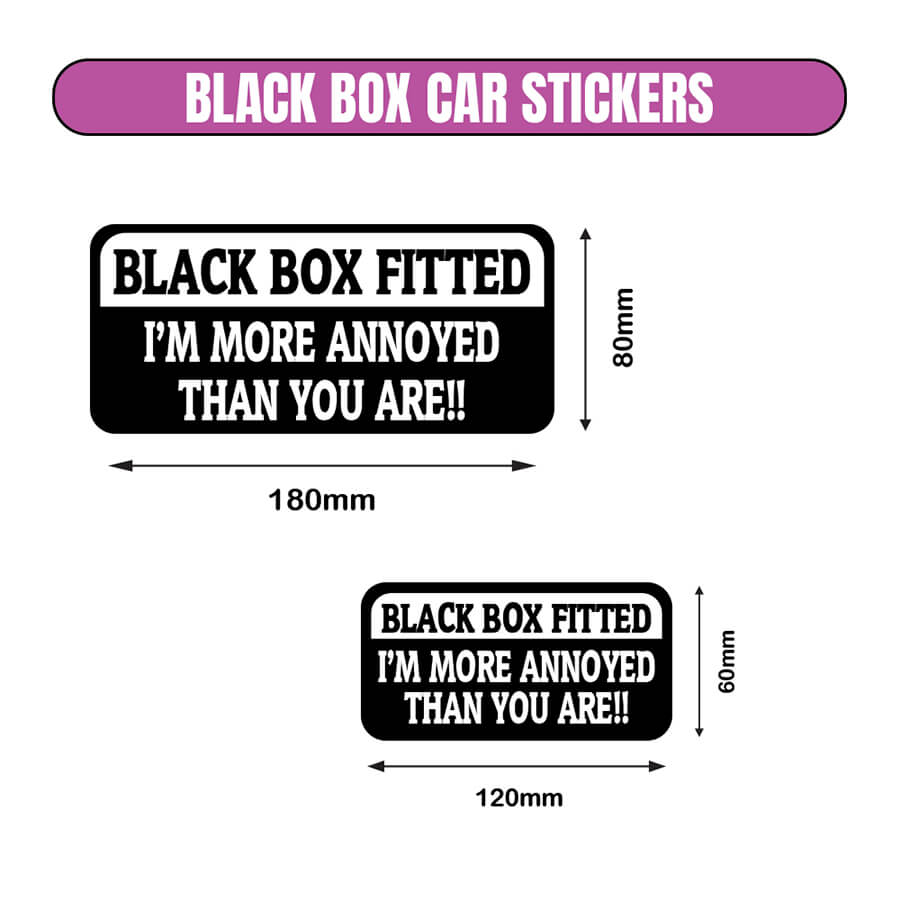 Black Box Fitted Vinyl Stickers