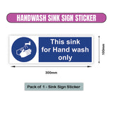 hand wash only sticker