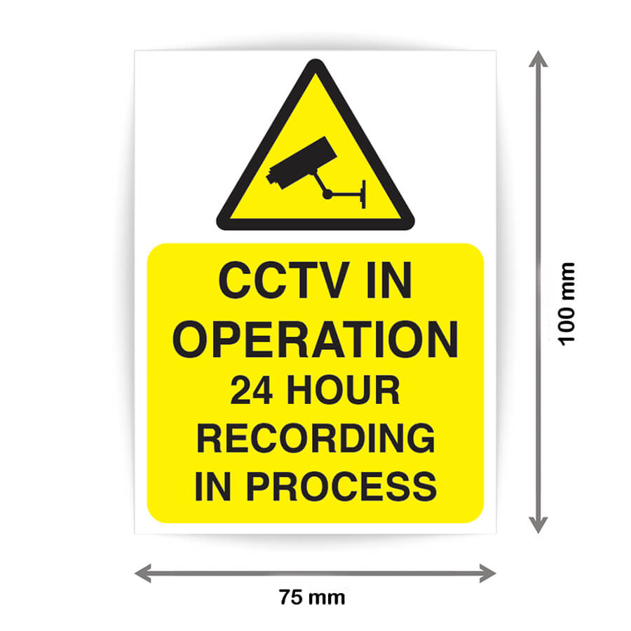 security camera sign