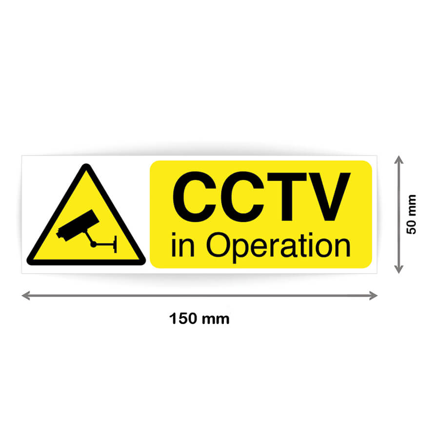 cctv in operation sign sticker
